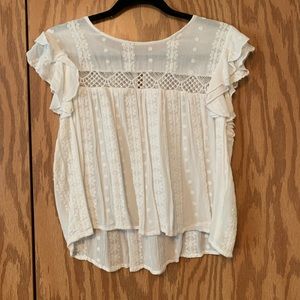 White Baby Doll Top Blouse